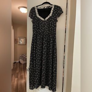 Madewell Print Mix Sheer Sleeve Dress Branch Floral